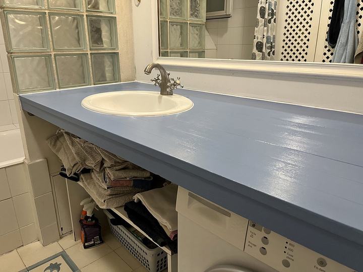 Plan vasque de salle de bain — Après