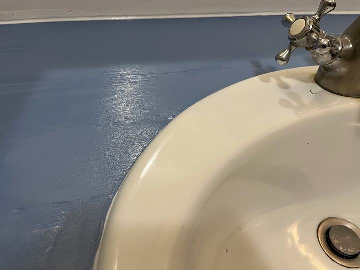Plan vasque de salle de bain — Après
