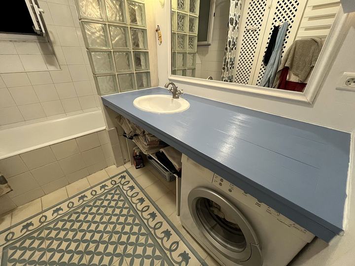 Plan vasque de salle de bain — Après